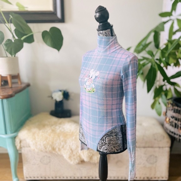 NWT By Samii Ryan x Care Bears Doll’s Kill See-through Turtleneck Mesh Bodysuit - Picture 5 of 8